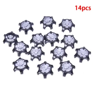 14pcs Replacement Spikes Cleats  Golf Shoes Black Spikes Golf Accessories