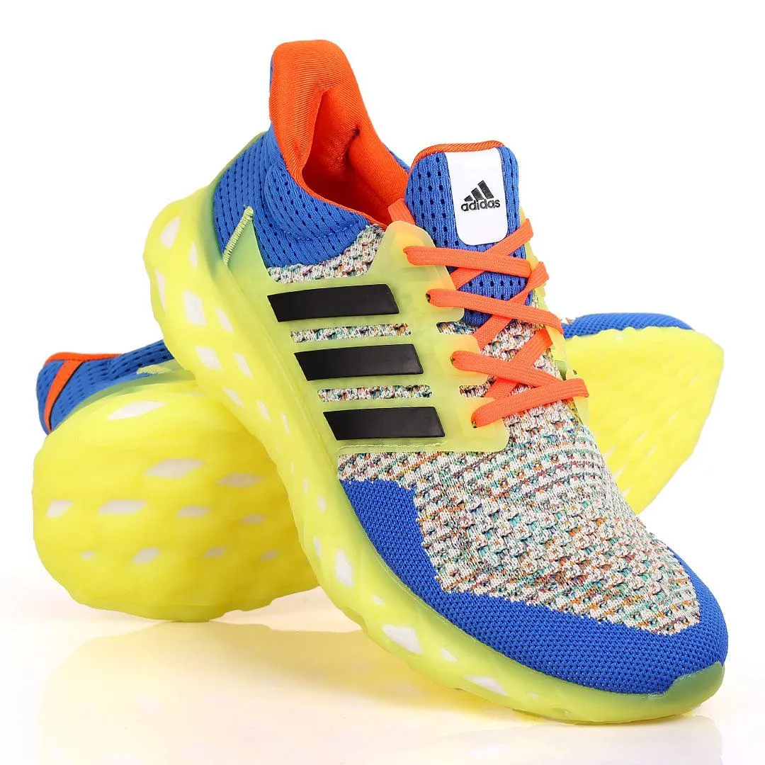 AD Boost Multi-Coloured  Drift Men's Running Sneakers With Lemon Sole