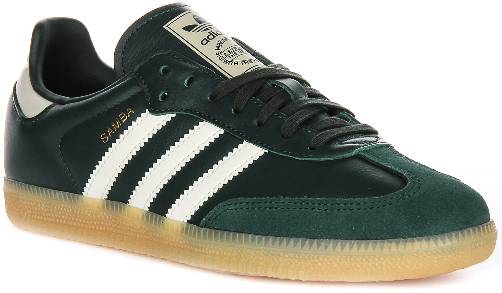 Adidas Samba OG J In Dark Green For Youth