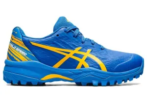 Asics Kids Field Speed GS Turf and Hockey Shoe - Electric Blue/Sunflower