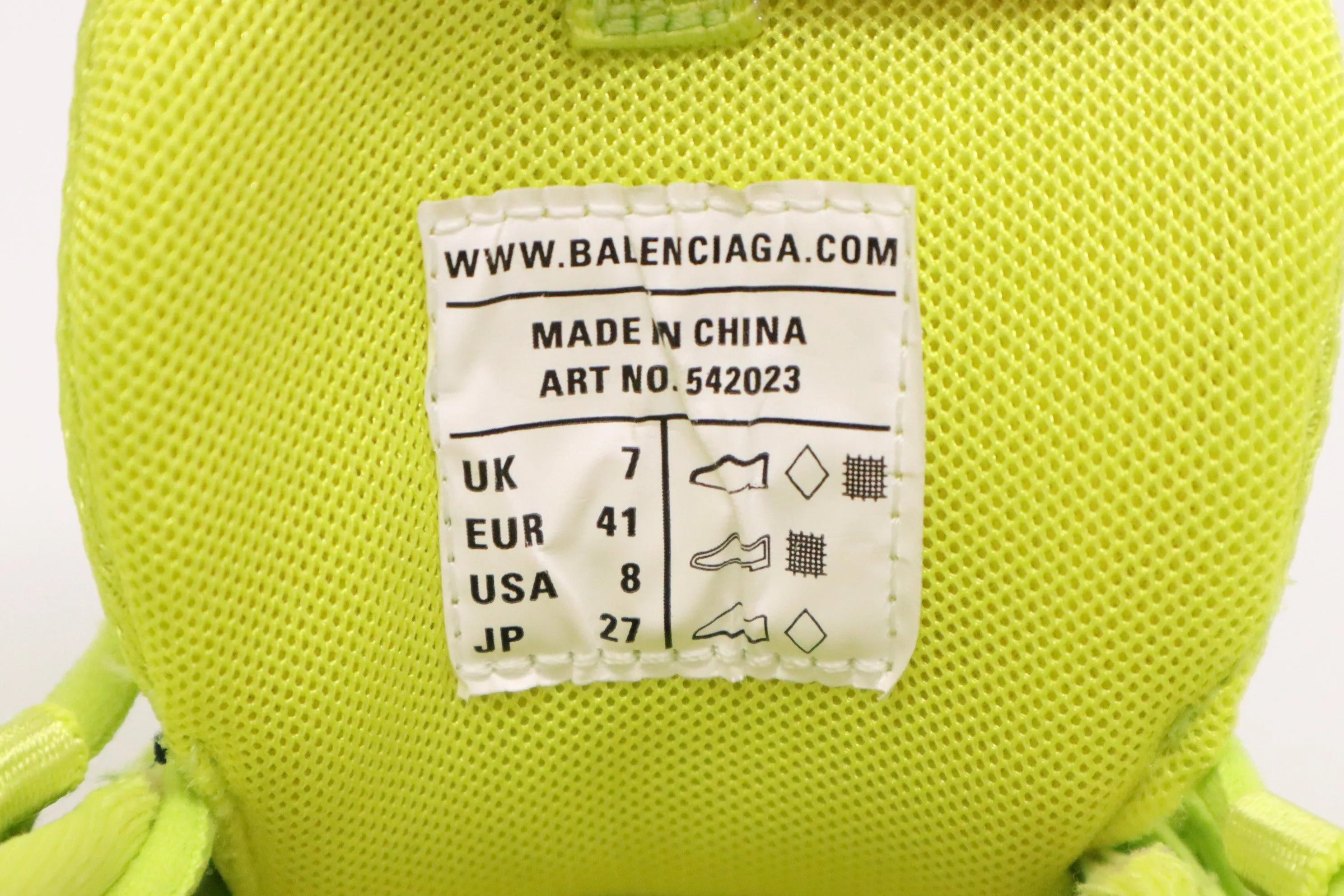 Balenciaga Track Sneakers in Fluo Yellow