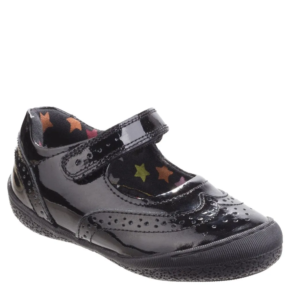 Black Patent Rina Patent Junior School Shoes