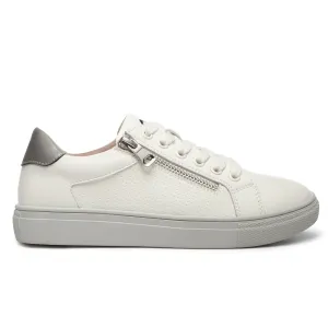 Chloe White Leather Sneakers