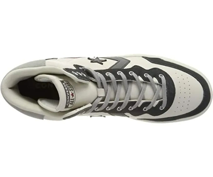 Converse scarpa sneakers da uomo in pelle Fast Break 162792C grigio chiaro