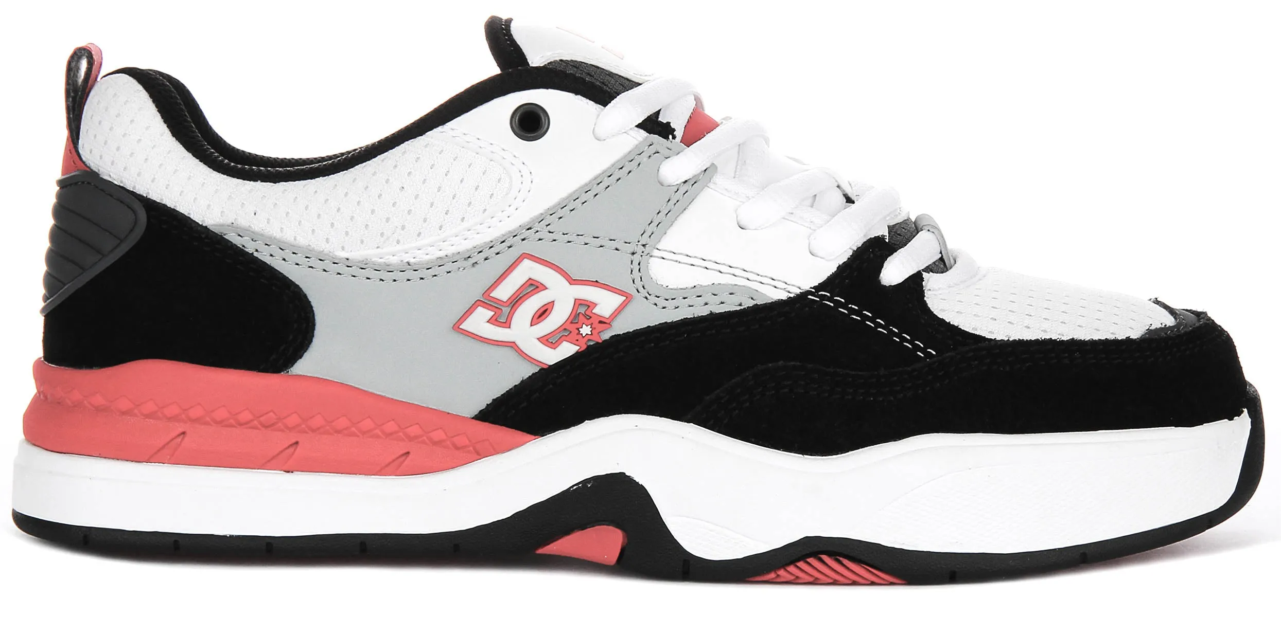 Dc Shoes Ascend In Wht Blk Red For Men