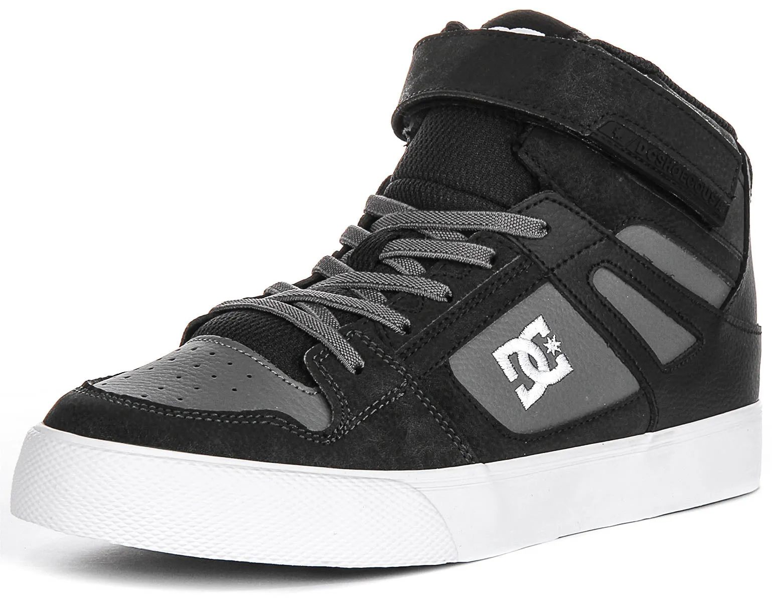 Dc Shoes Pure High Top In Grey For Youth