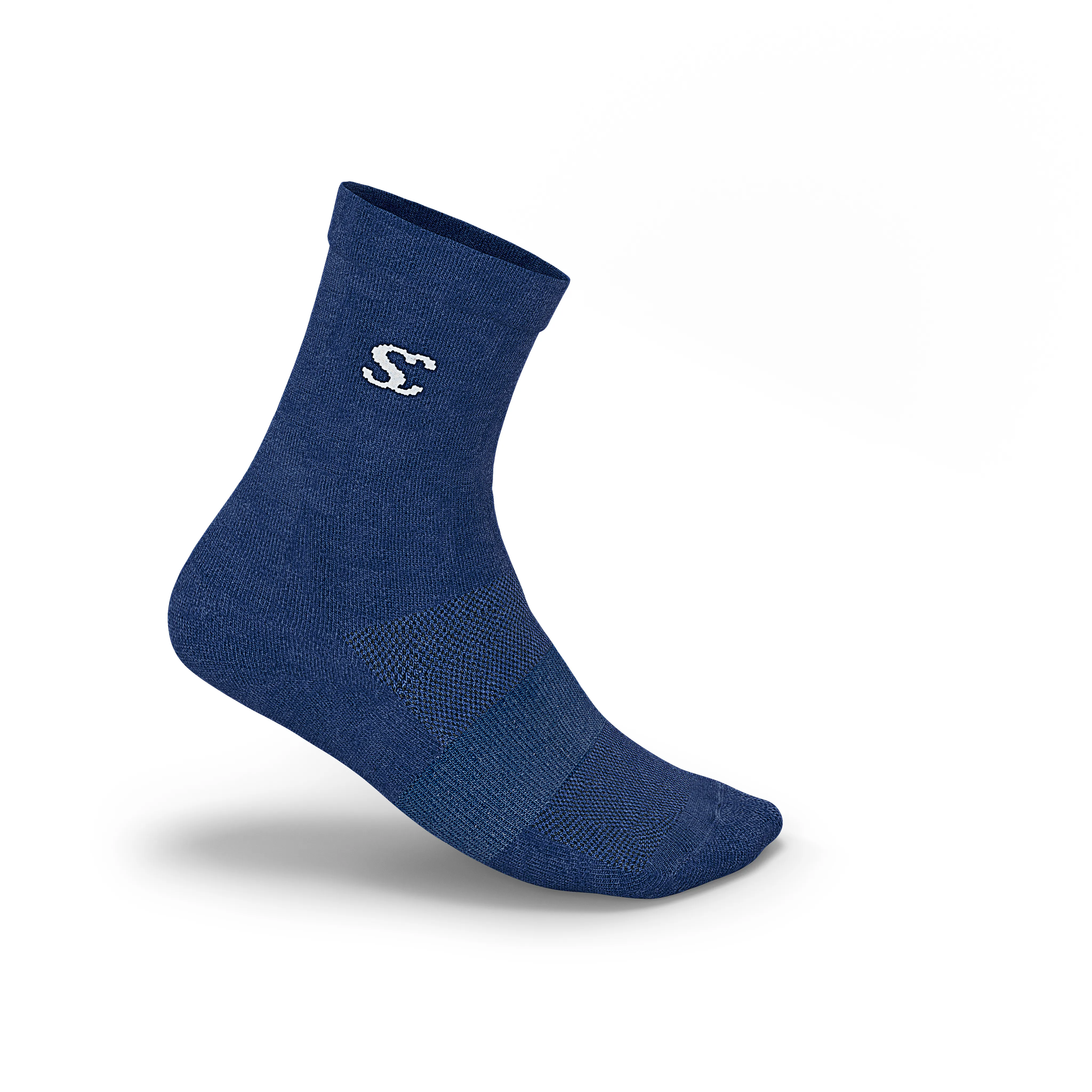 Everyday Essentials Navy Blue Crew Socks - Unisex