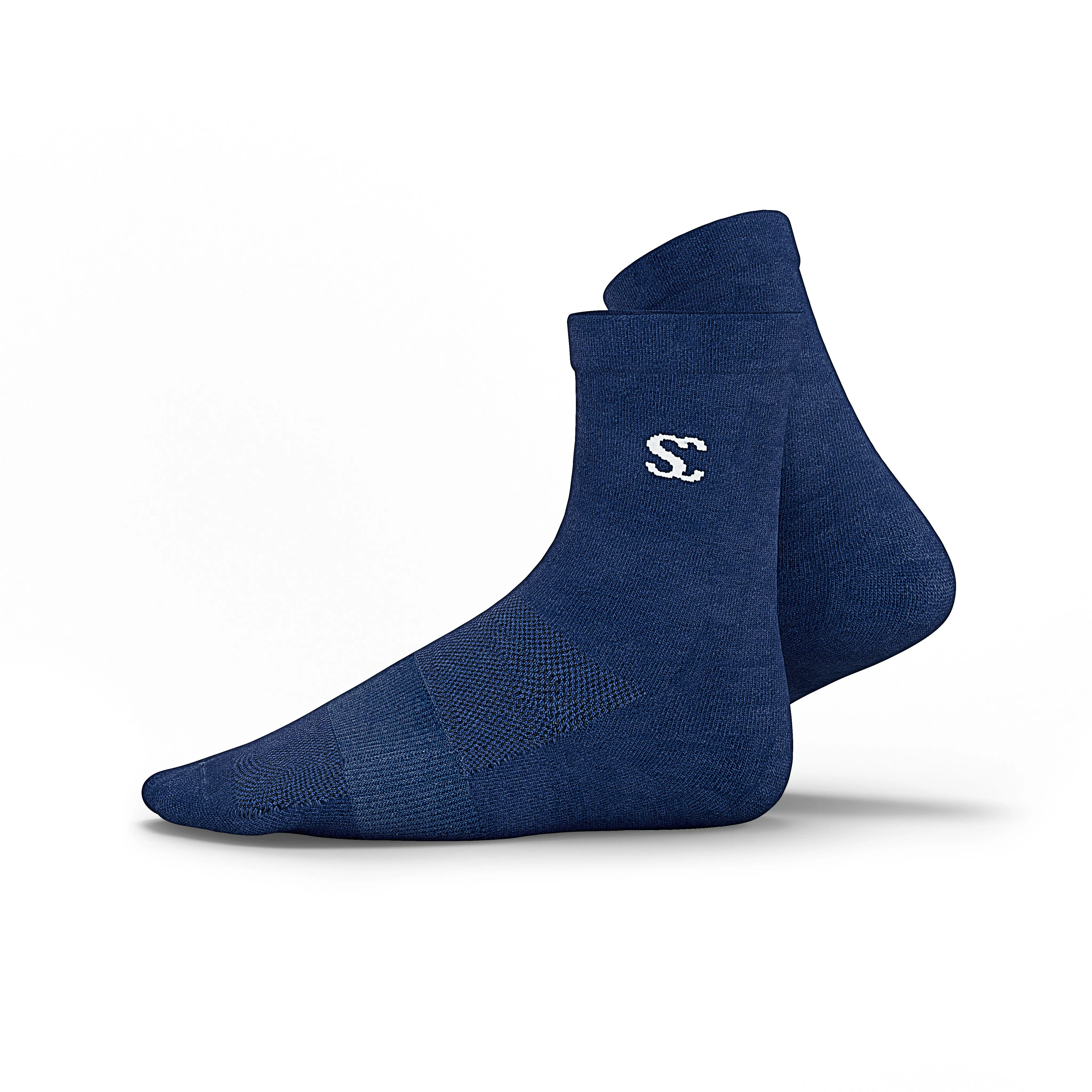 Everyday Essentials Navy Blue Crew Socks - Unisex