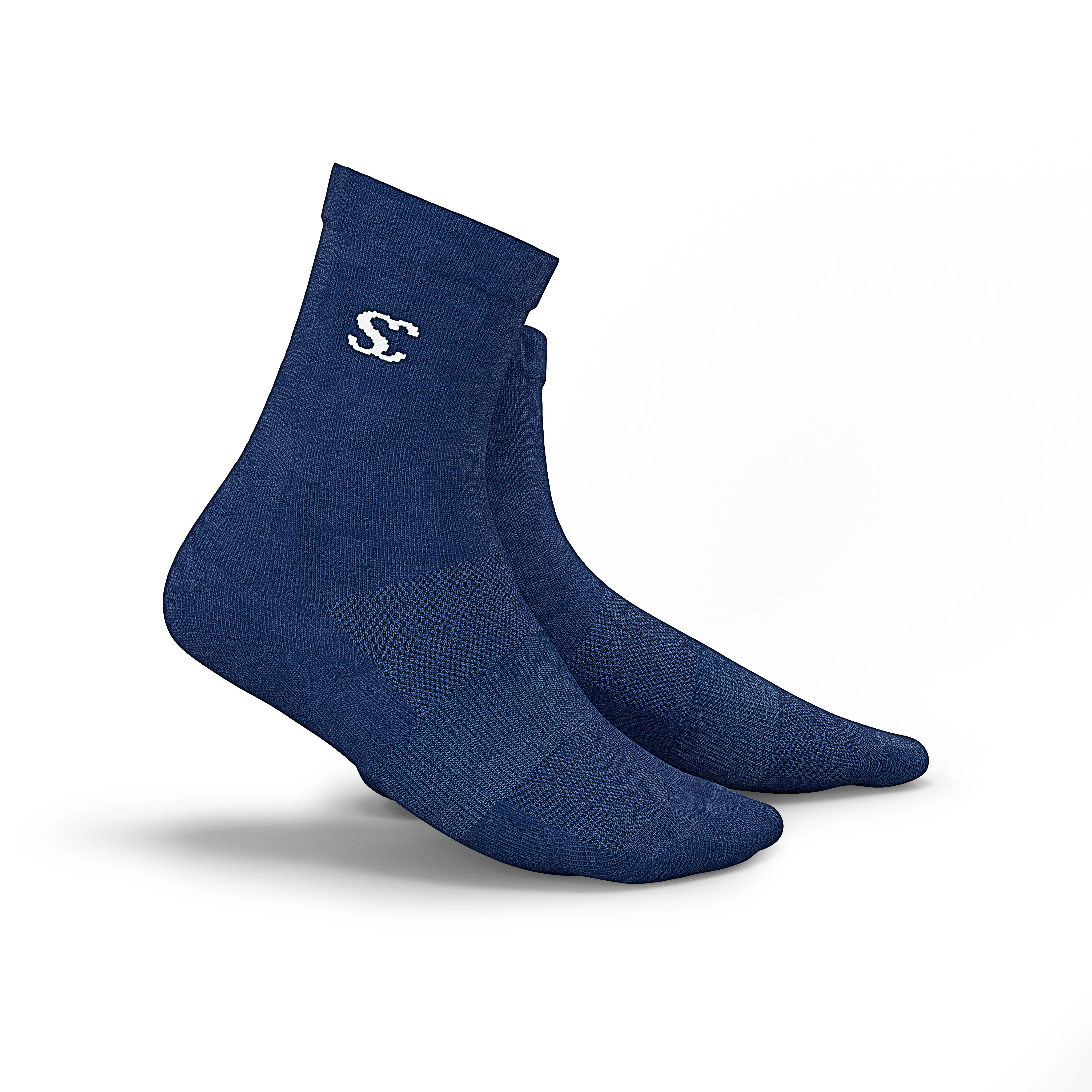 Everyday Essentials Navy Blue Crew Socks - Unisex