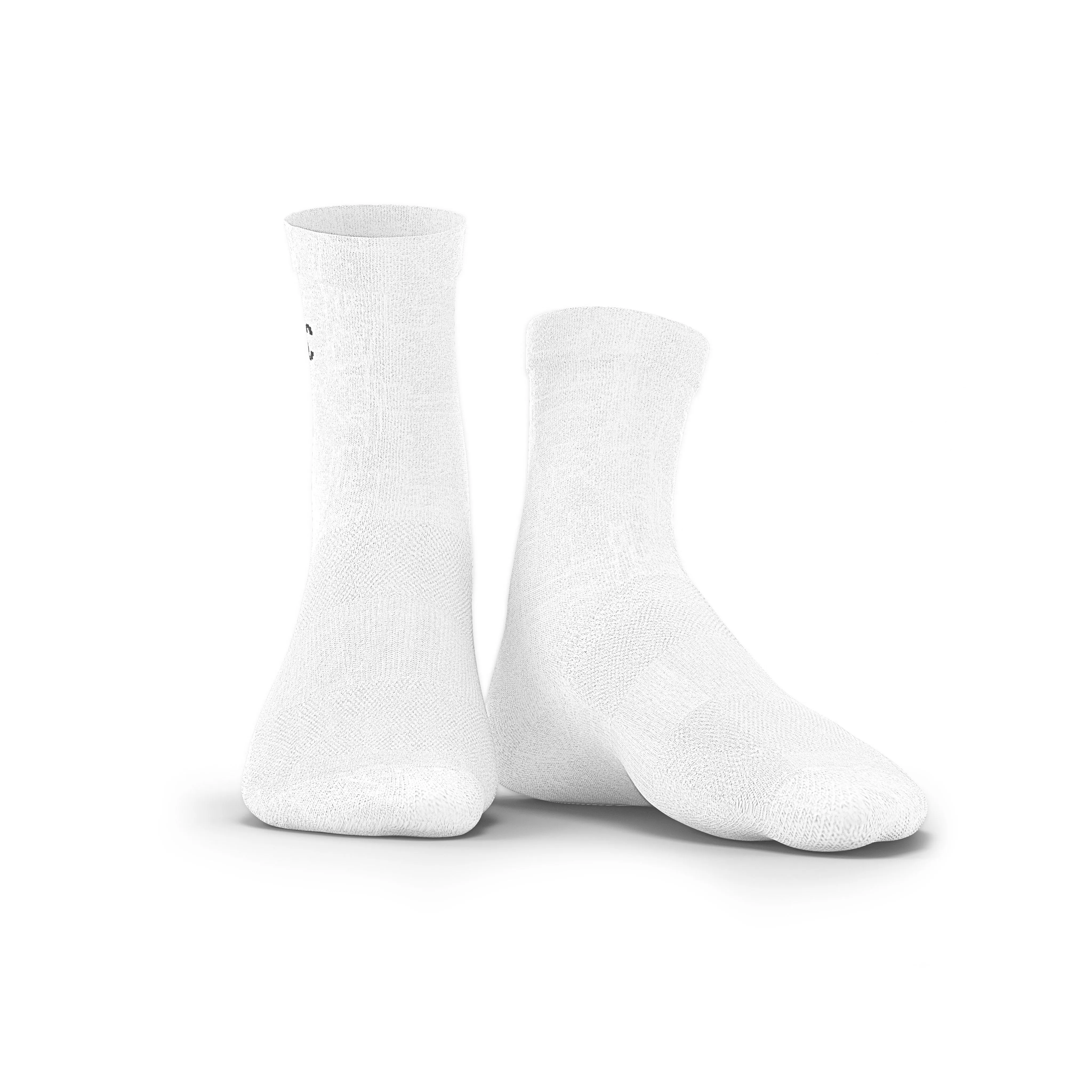 Everyday Essentials White Crew Socks - Unisex