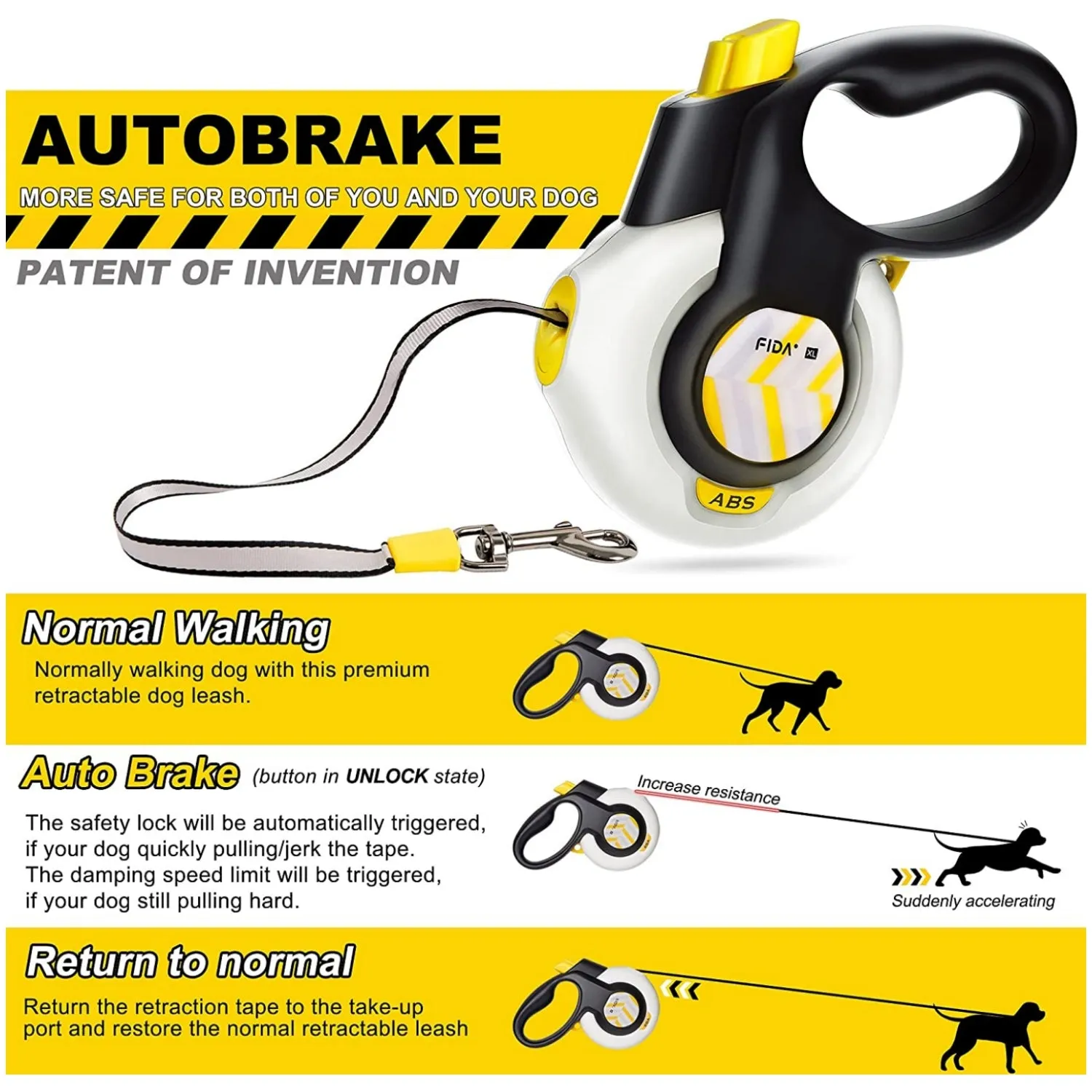 FIDA AutoBrake Leash