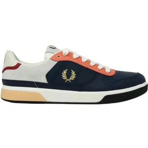 Fred Perry B8293 907 Navy Blue Leather Trainers