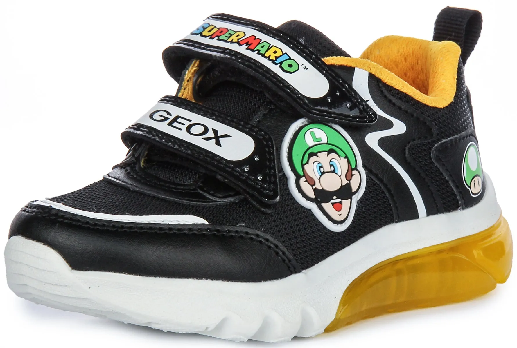 Geox J Ciberdrone X Super Mario In Black Yellow For Kids