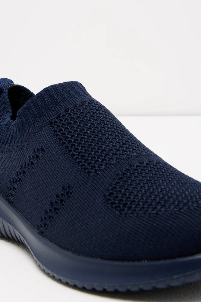 Knitted Trainer Navy