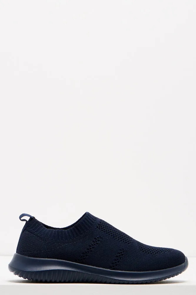 Knitted Trainer Navy