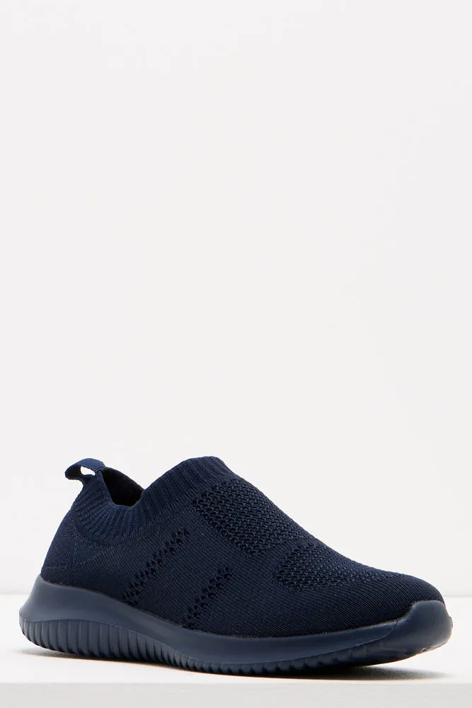 Knitted Trainer Navy