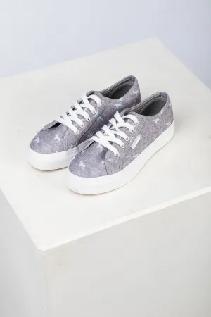 Ladies Canvas Platform Trainers - Roxby III