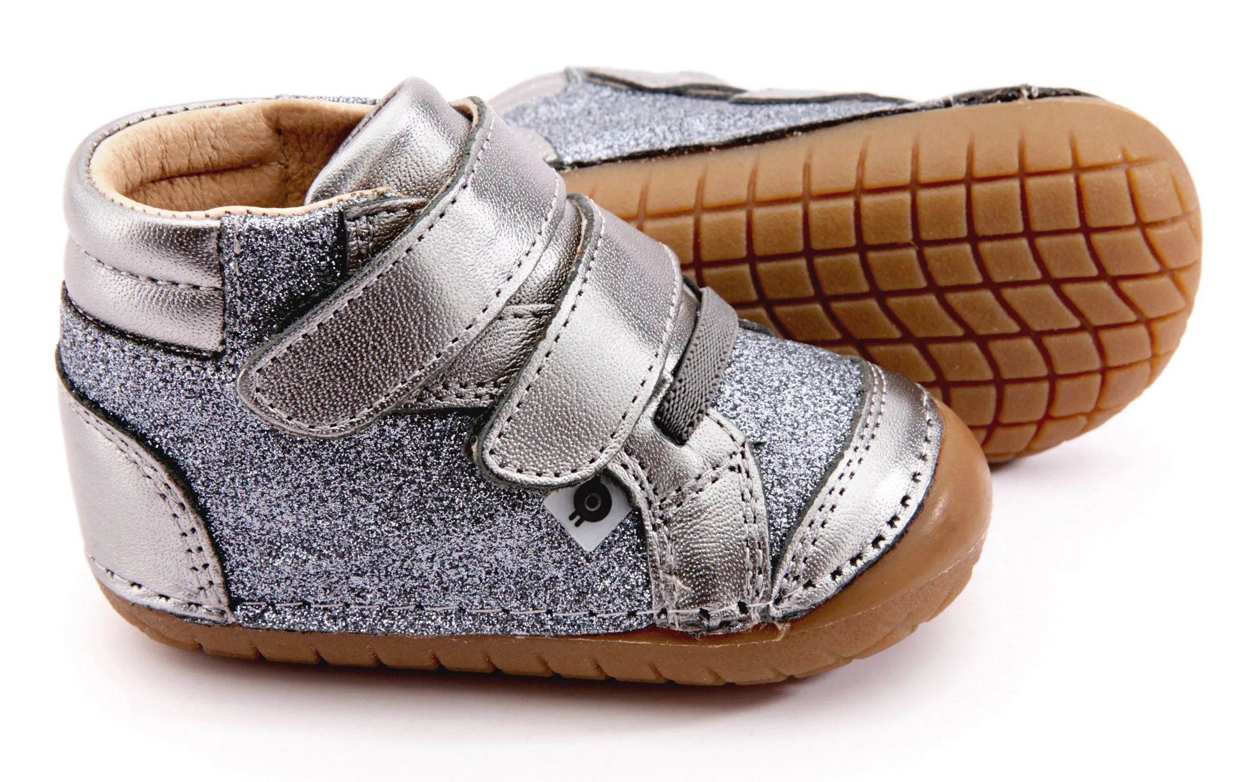 Old Soles Girl's & Boy's 4054 Glamster Pave Sneakers - Rich Silver/Glam Gunmetal