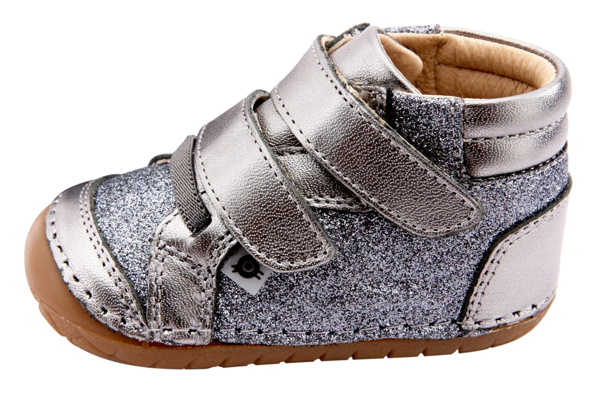 Old Soles Girl's & Boy's 4054 Glamster Pave Sneakers - Rich Silver/Glam Gunmetal