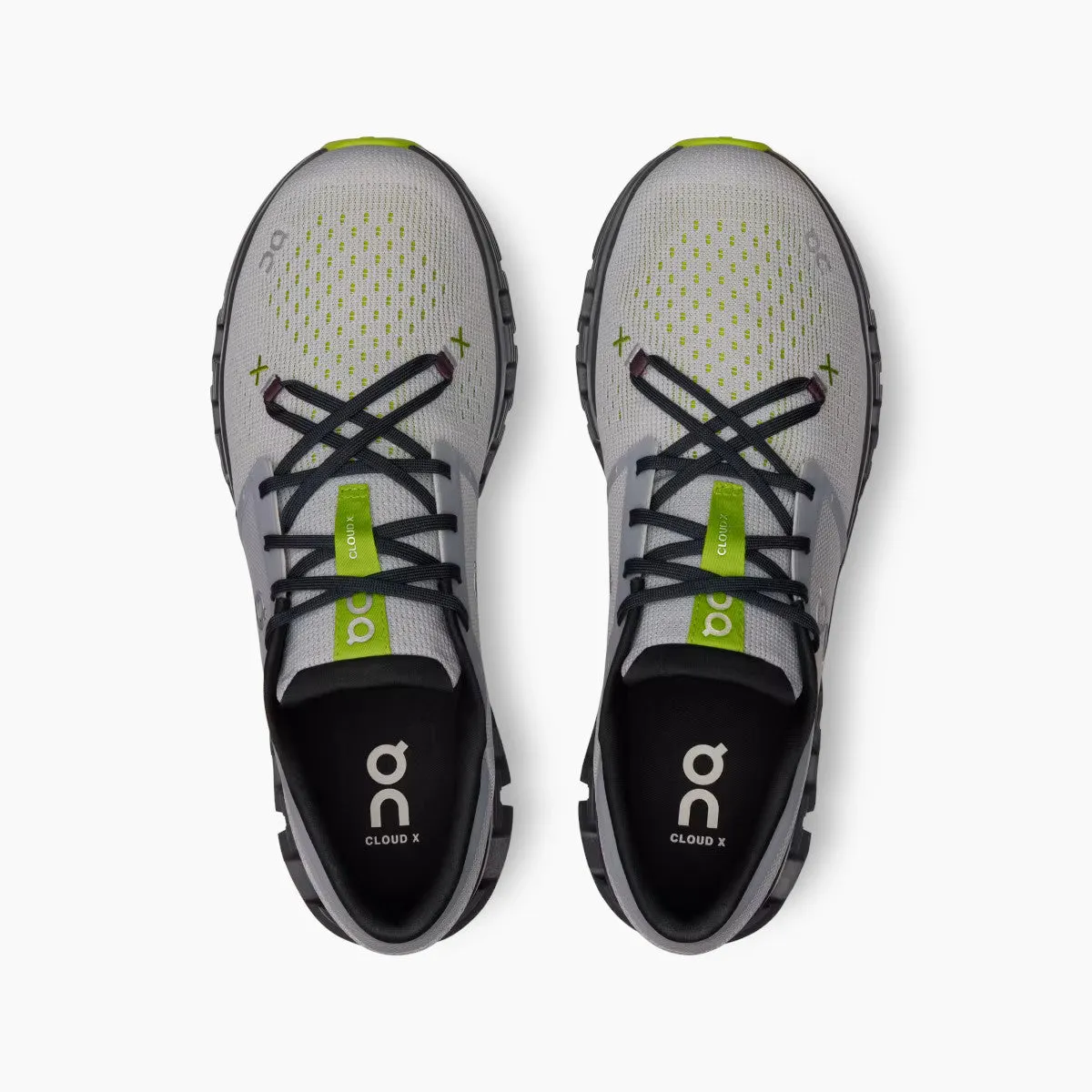 On Running Mens Cloud X 4 Sneakers in Glacier Eclipse