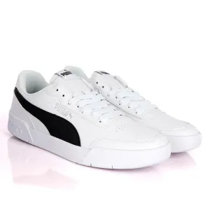 Puma Soft Foam Optimal Comfort White And Black Leather Sneakers