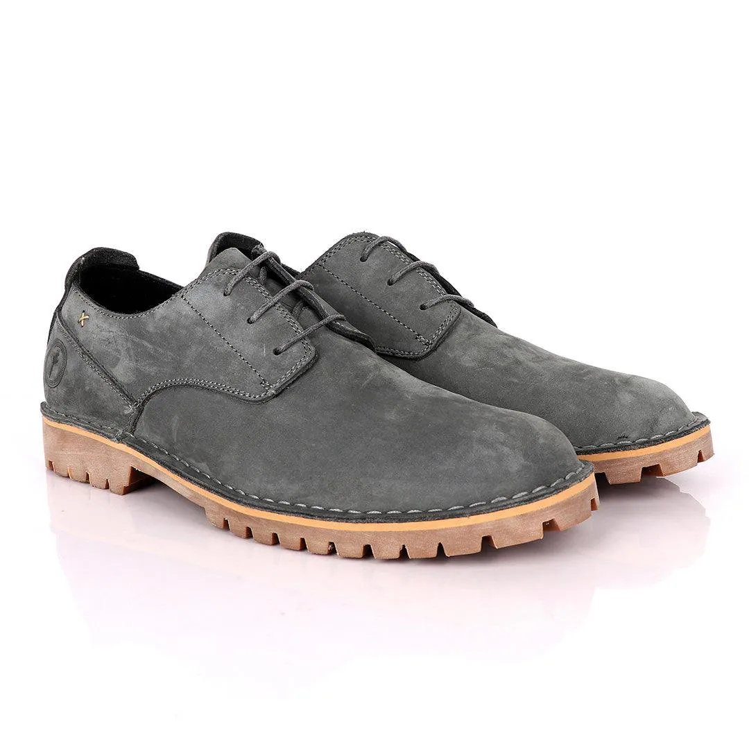 Ralphomme Caterpillar Rugged Grey Men's Lace Up Shoe