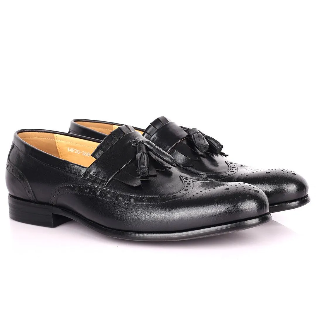 Tford Formal Comfort Black Men's Fringe Shoes