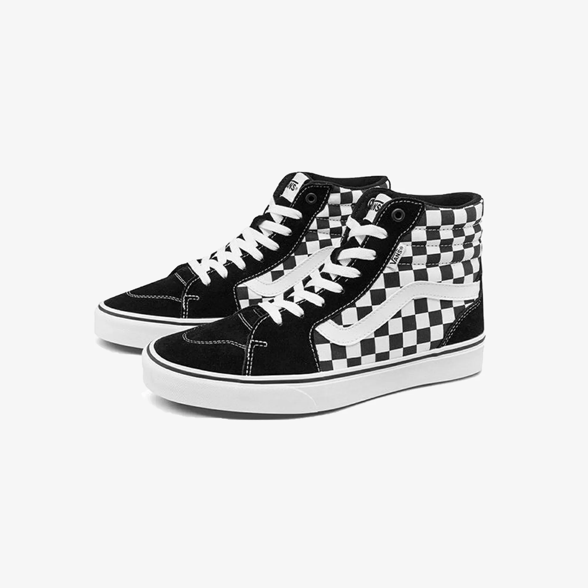 Vans | FILMORE HI  { BLACK/WHITE